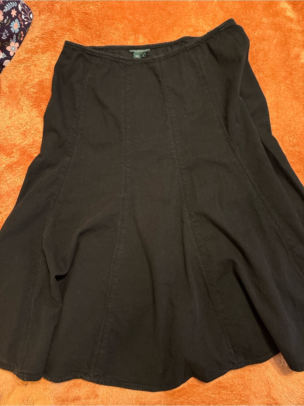 Ralph Lauren Black Circle Skirt